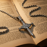 Iced Nail Cross Pendant Necklace – Faith, Strength & Dazzling Luxury