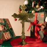 Vintage Cross Tabletop Ornament Decorative Art - BGCOPPER