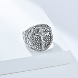 Jesus Crucifixion Gold Ring: Forging Faith with Steel