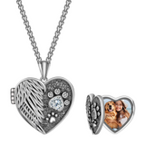 Heart Locket Dog Paw Necklace – Forever Hold Your Pet's Memory Clos