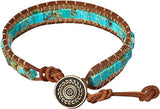 Natural Turquoise Hand-Woven Bracelet|Chakra Balancing/Energy Healing Guardian Jewelry - BGCOPPER