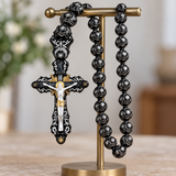 Walk in Faith, Carry His Love – Sacred Crucifix Rosary Necklace, a Timeless Symbol of Jesus’ Protection, Hope & Blessings