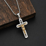 Stainless Steel Jesus INRI Cross Necklace - BGCOPPER