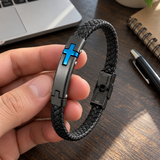 Walk by Faith – Men’s Braided Christian Cross Bracelet | A Meaningful Gift of Faith