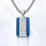 Geometric Faith Pendant Necklace – Titanium Steel Men's Necklace