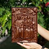 Spring Sale: Bgcopper Holy Trinity Wooden Wall Decoration - BGCOPPER