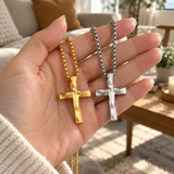 Carry Your Faith Close to Your Heart – Timeless Gold & Silver Cross Necklace, A Symbol of God's Love & Protection