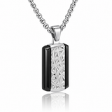 Geometric Faith Pendant Necklace – Titanium Steel Men's Necklace