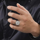 Vintage Titanium Seven Archangel Signet Ring - Amulet Against Evil Eyes, Curses, Spells - BGCOPPER