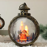Christmas decorations LED Santa Claus snowman ornament props lights - BGCOPPER