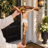 Jesus Christ Crucifix Wall Decor – Sacred Christian Cross for Home Prayer, Church & Faith Gifts