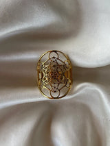 Metatron's Cube Ring Archangel Protection Women Ring Stainless Steel Jewelry - BGCOPPER