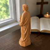 Joseph Beechwood Round Carved Tabletop Ornament