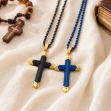 Titanium Steel 18K Gold Cross Necklace | A Christian Emblem of Faith and a Fashion Statement