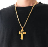 Triple Stainless Steel Cross Necklace - BGCOPPER