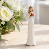 Heart in Hand Angel Resin Tabletop Figurine