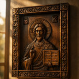 Christus Pantokrator Holzschnitzerei