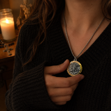 Two-Tone St. Michael Archangel Protection Medal Stainless Steel Necklace