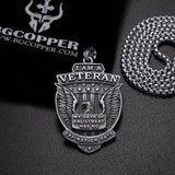 Spring Promotion:I'm a Proud Veteran Pendant - A Symbol of Honor - BGCOPPER