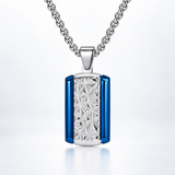 Geometric Faith Pendant Necklace – Titanium Steel Men's Necklace