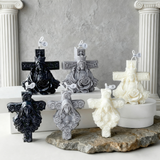 Sacred Light Christmas Candle - Christ King & Holy Mary Edition | Natural Soy Wax Christian Candles for Advent Worship & Prayer