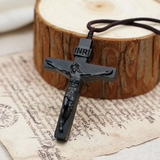 Jesus Wooden Crucifix Necklace: His Coming is a Tender Promise of Eternal Protection ✝️