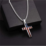 American Flag Cross Necklace: Faith & Patriotism Worn as One 🇺🇸