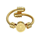 Saint Benedict Medal Bracelet and Ring - To Ward Off Evil - BGCOPPER