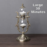 Classical Desktop Rotating Glass Hourglass Ornament - BGCOPPER