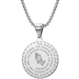 Serenity Prayer Medallion Necklace: A Daily Reminder of Faith & Resilience