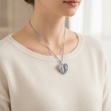 Female model bright - white cashmere warm emotional