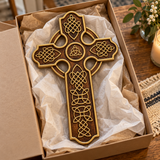 Keltisches Kreuz Holz schnitzerei