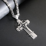 Triple Stainless Steel Cross Necklace - BGCOPPER