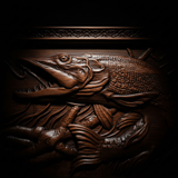 Fisherman Wall Decor - Detail Close-up