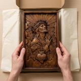 复古棕色耶稣壁牌开箱