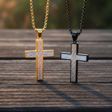 Gold Black Cross - Golden Hour Wood