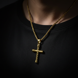 Gold Cross Necklace Lifestyle