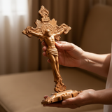 Hands Holding Saint Benedict Cross 5