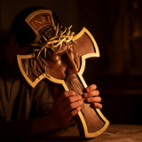 Hands Thorn Crown Cross 6