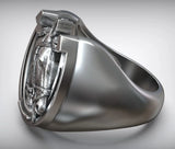 Lucky Horseshoe Horse Head Ring - BGCOPPER