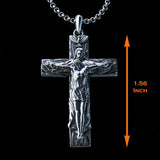 New Titanium/S925K Silver Trinity Cross Necklace - BGCOPPER