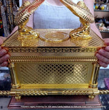 The Ark Of the Covenant Home Decoration Christian Decor Religious Gift(Gold plated copper) - BGCOPPER