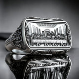 New Titanium Steel Jesus Christ Last Supper Signet Ring - BGCOPPER
