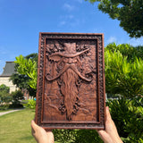 Natural Ash Magician Wood Carving Artwork - BGCOPPER