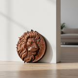 Lion Seal - Leaning White Wall Floor