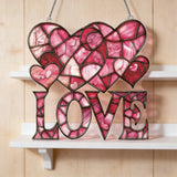 Love & Hearts Stained Glass Suncatcher: A Radiant Celebration of Love
