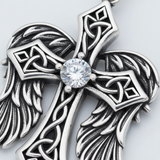 Macro Celtic Knot Wing Detail