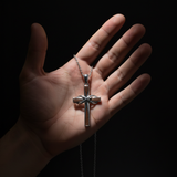 Male hand dangling - dark spotlight