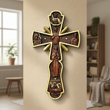 Orthodox Cross - Linen Wall Home Interior