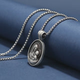 Blessed Virgin Mary Madonna and Infant Jesus Necklace